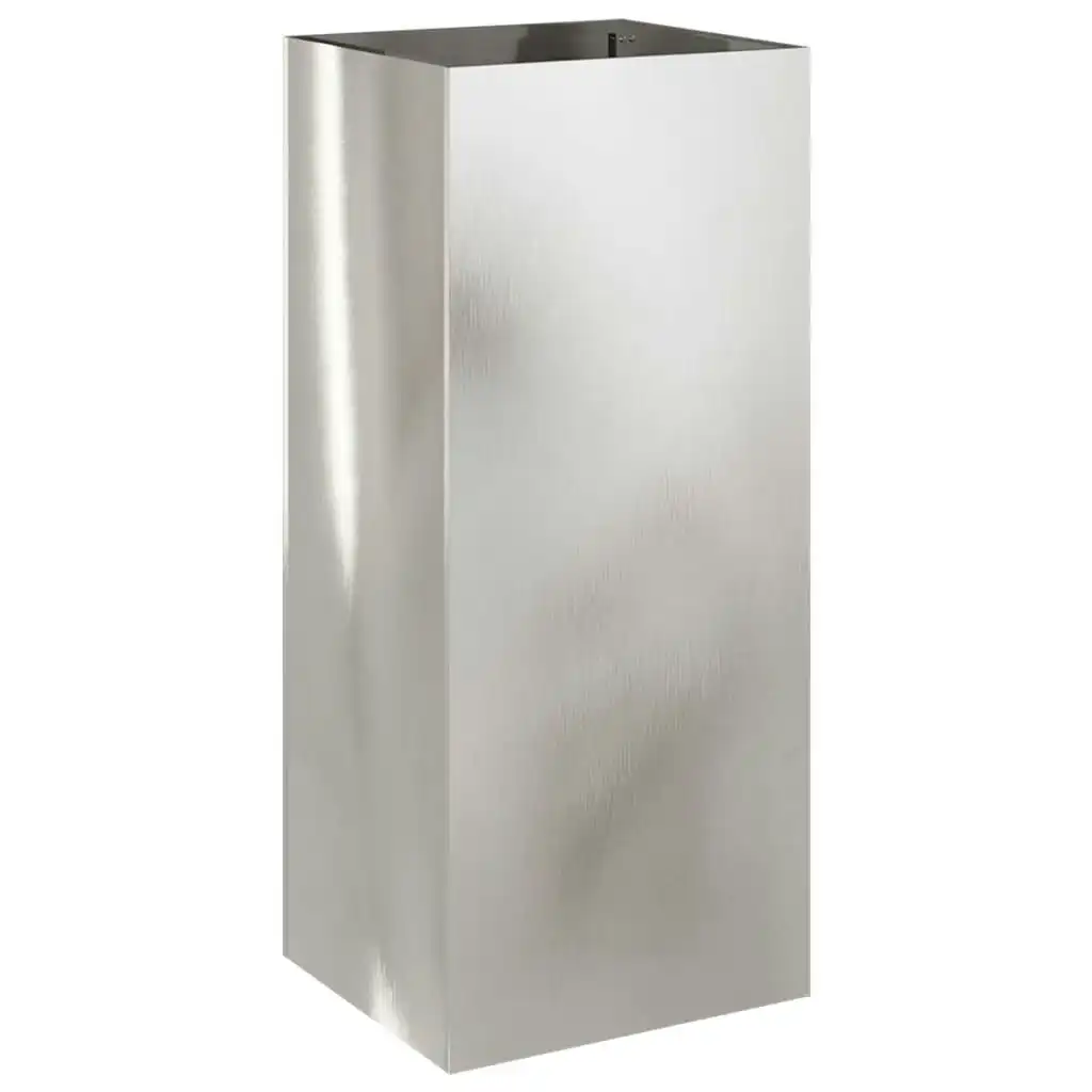 Planter Silver 32x29x75 cm Stainless Steel 841575