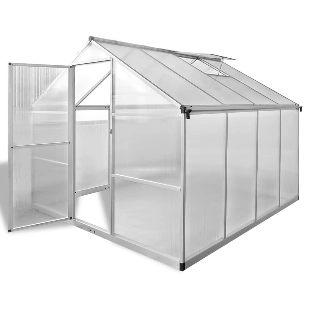 Reinforced Aluminium Greenhouse with Base Frame 6.05 mÂ² 41318