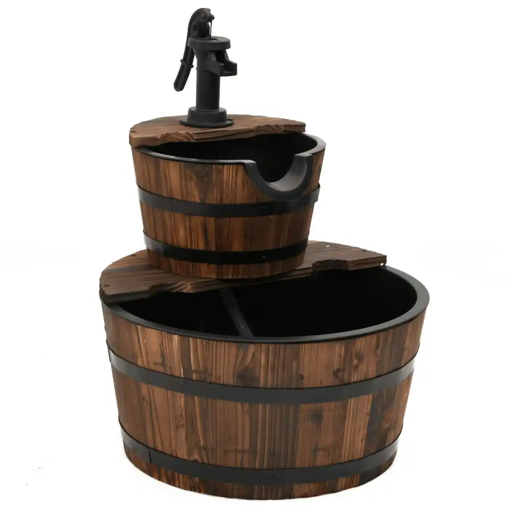 Water Fountain with Pump 44.5x44.5x58 cm Solid Wood Fir 364852