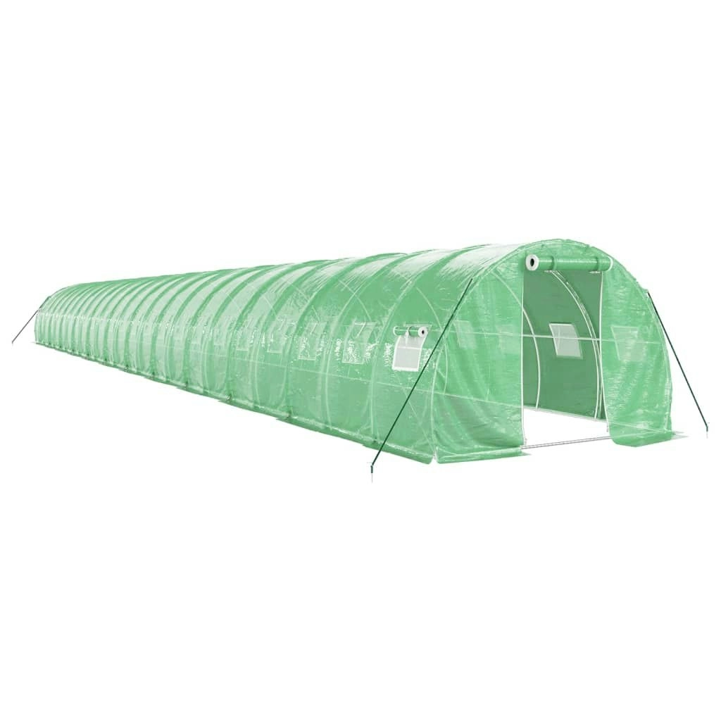 Greenhouse with Steel Frame Green 72 mÂ² 24x3x2 m 3188049