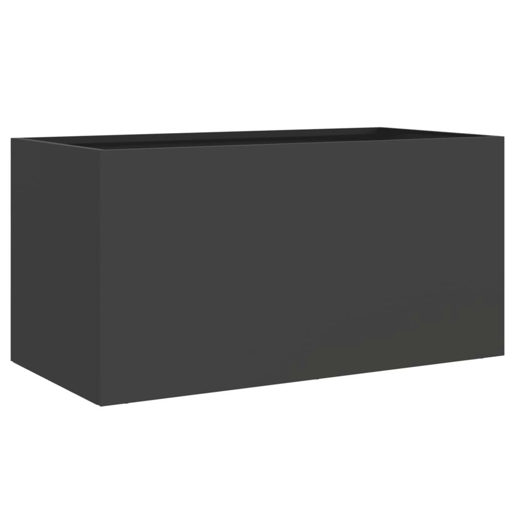 Planter Black 62x30x29 cm Cold-rolled Steel 841589