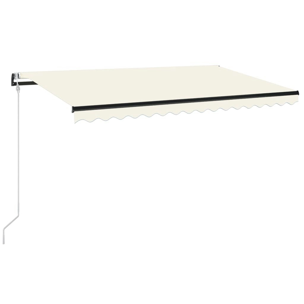 Automatic Retractable Awning 400x300 cm Cream 3095770