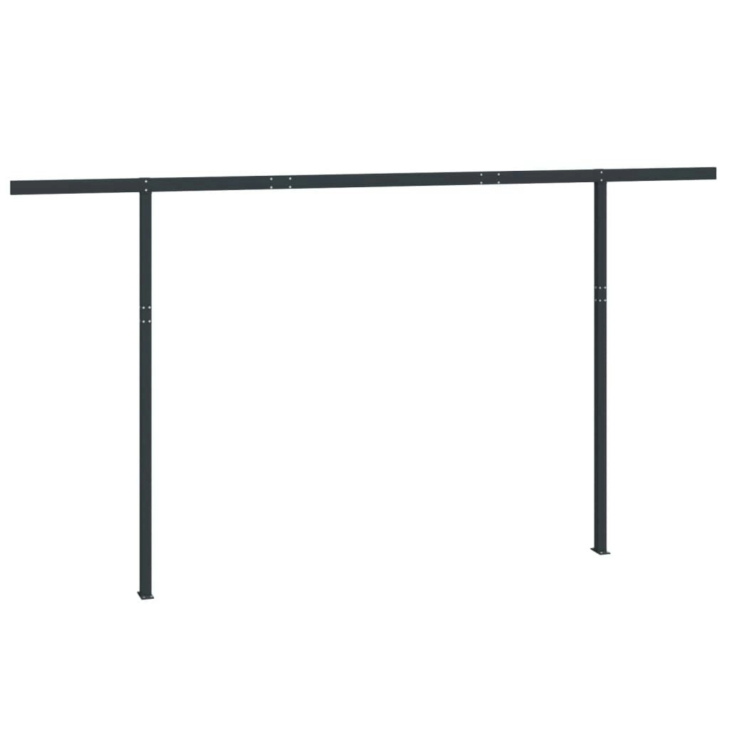 Awning Post Set Anthracite 450x245 cm Iron 315100