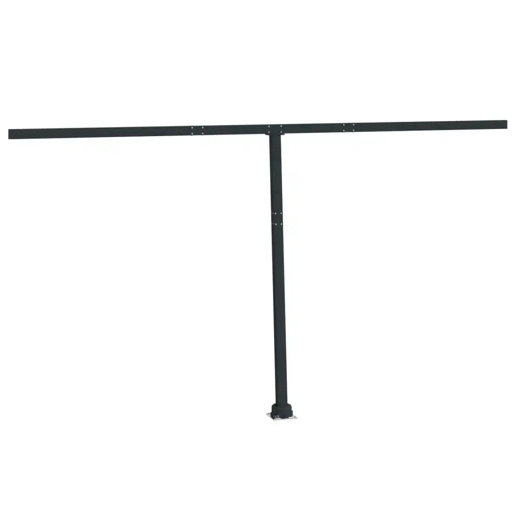 Awning Post Set Anthracite 450x245 cm Iron 315097