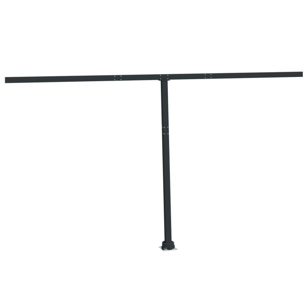 Awning Post Set Anthracite 450x245 cm Iron 315097