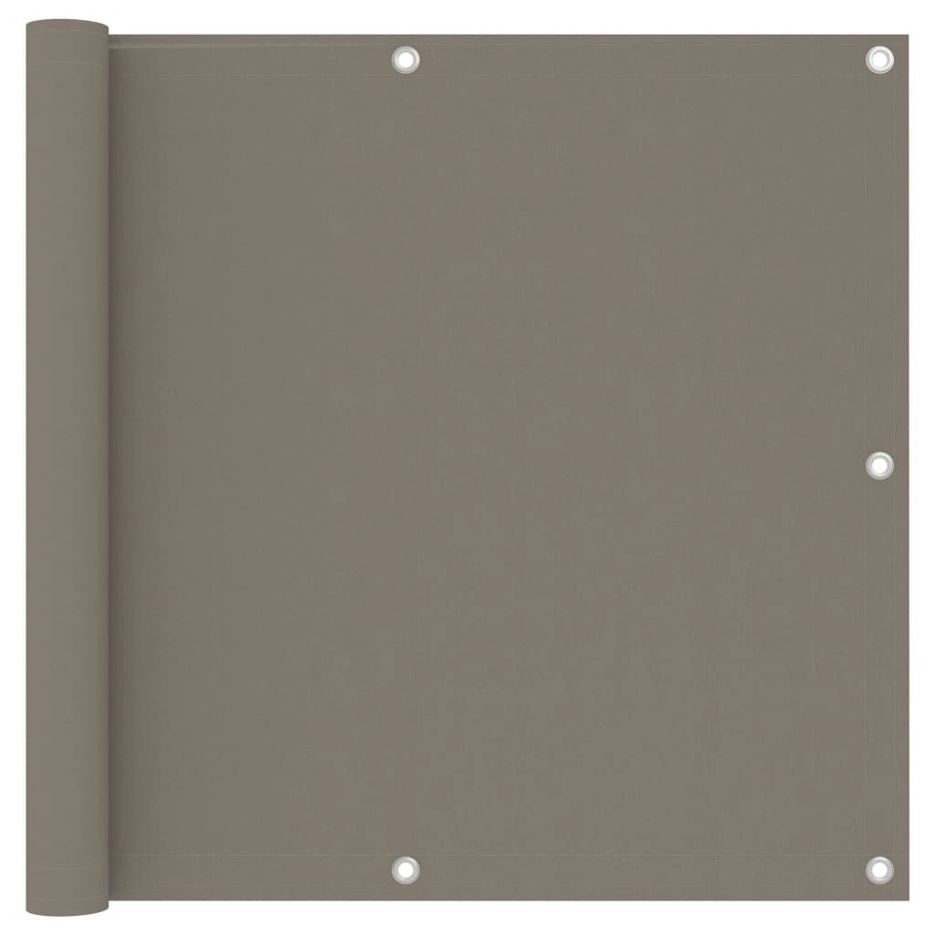 Balcony Screen Taupe 90x300 cm Oxford Fabric 134988