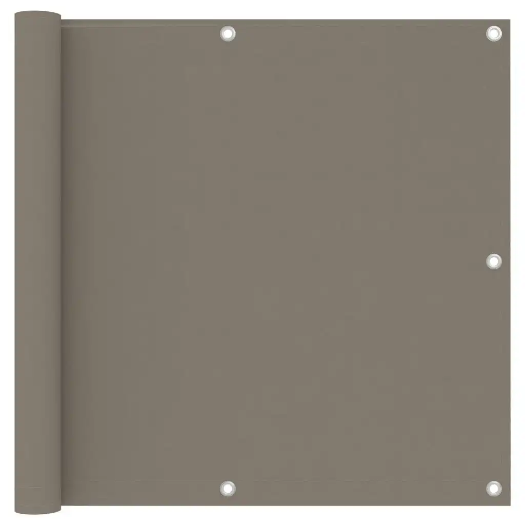 Balcony Screen Taupe 90x500 cm Oxford Fabric 134990