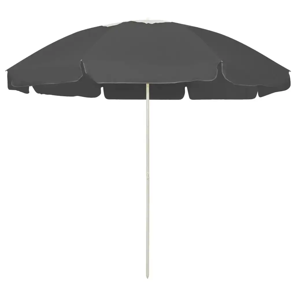 Beach Umbrella Anthracite 240 cm 314714