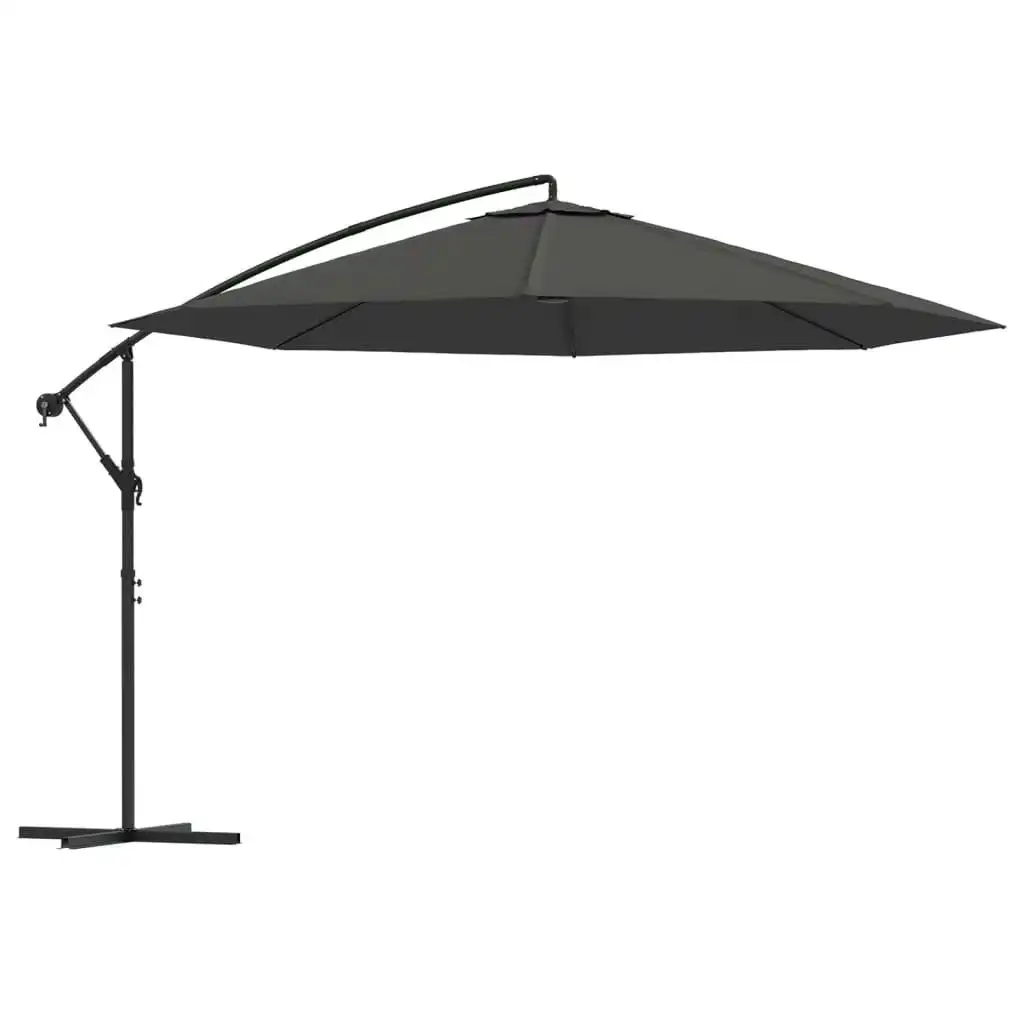 Cantilever Umbrella with Aluminium Pole 350 cm Anthracite 44505