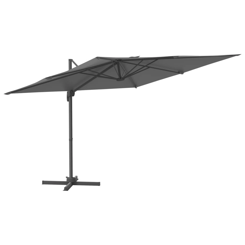 Cantilever Umbrella with Aluminium Pole Anthracite 400x300 cm 319916