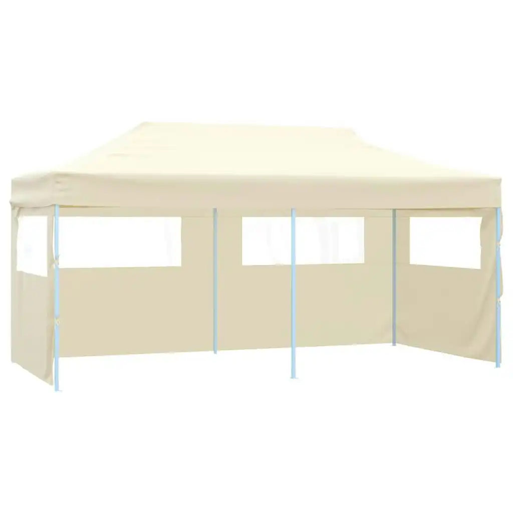 Cream Foldable Pop-up Party Tent 3 x 6 m 41582