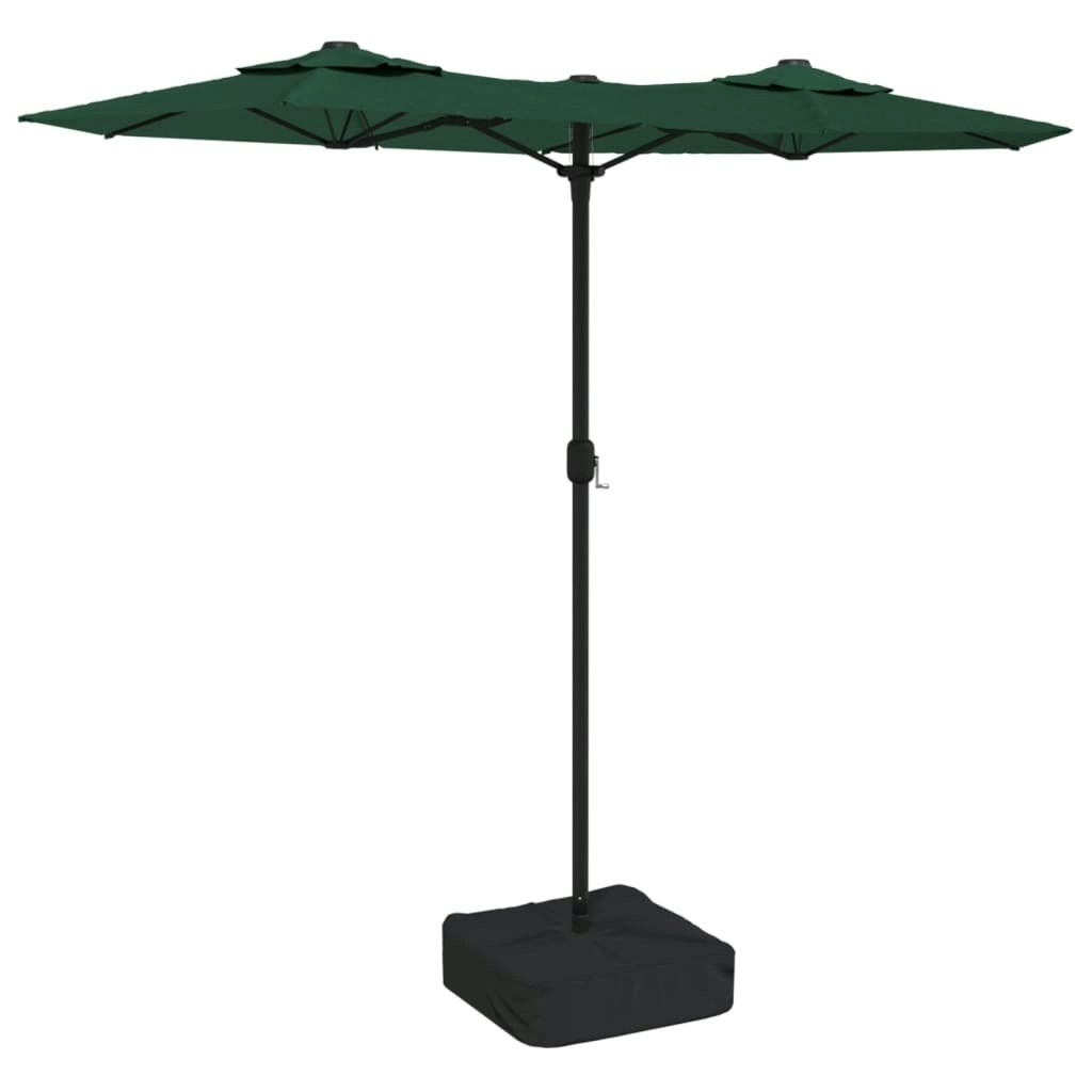 Double-Head Parasol Green 316x240 cm 362962