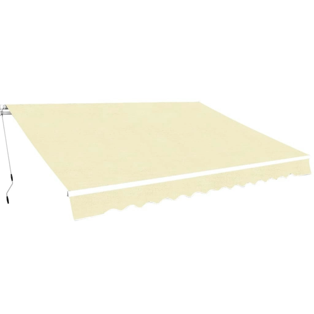 Folding Awning Manual Operated 400 cm Cream 275572