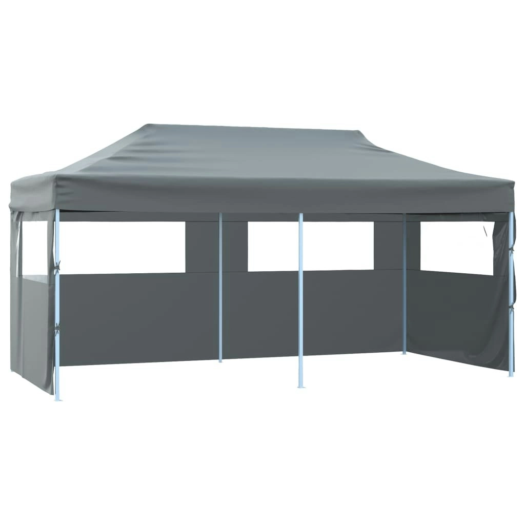 Folding Pop-up Partytent with Sidewalls 3x6 m Anthracite 44966