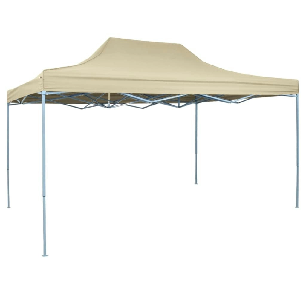 Foldable Tent Pop-Up 3x4.5 m Cream White 42511