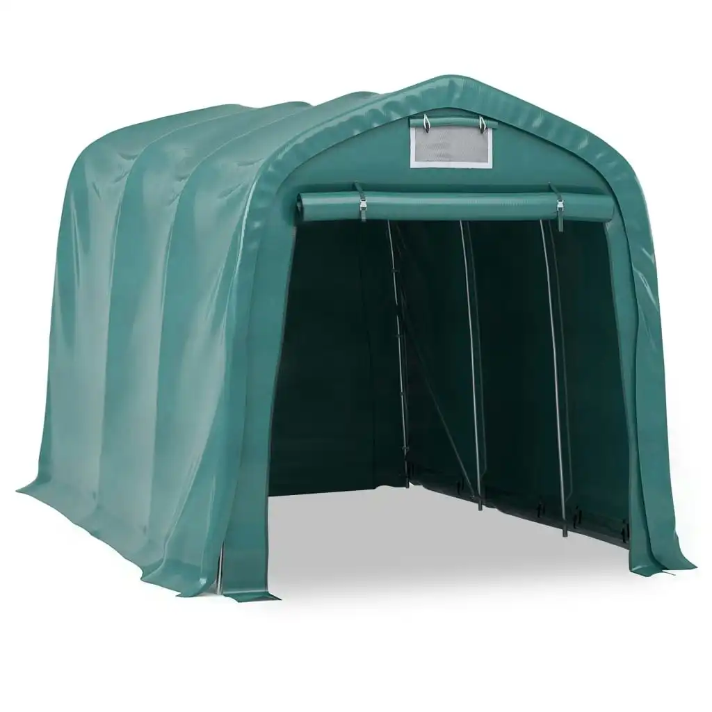 Garage Tent PVC 2.4x3.6 m Green 3056432