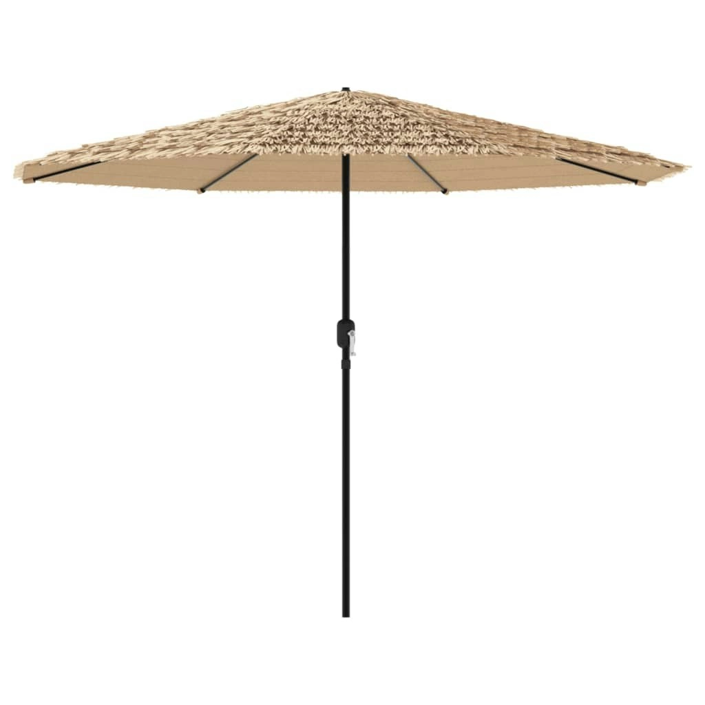 Garden Parasol with Steel Pole Brown 324x324x247 cm 4005109