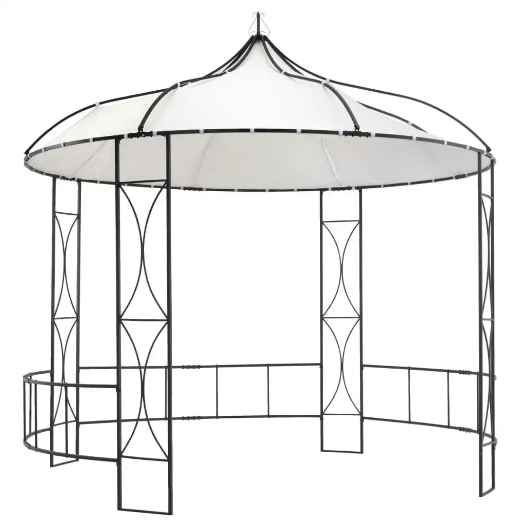 Gazebo 300x290 cm White Round 310030