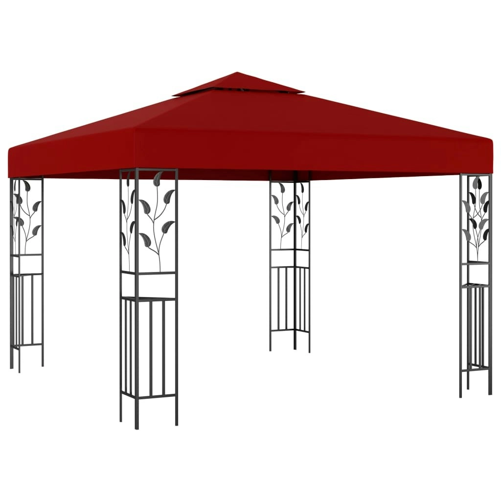 Gazebo 3x3 m Wine Red 47947