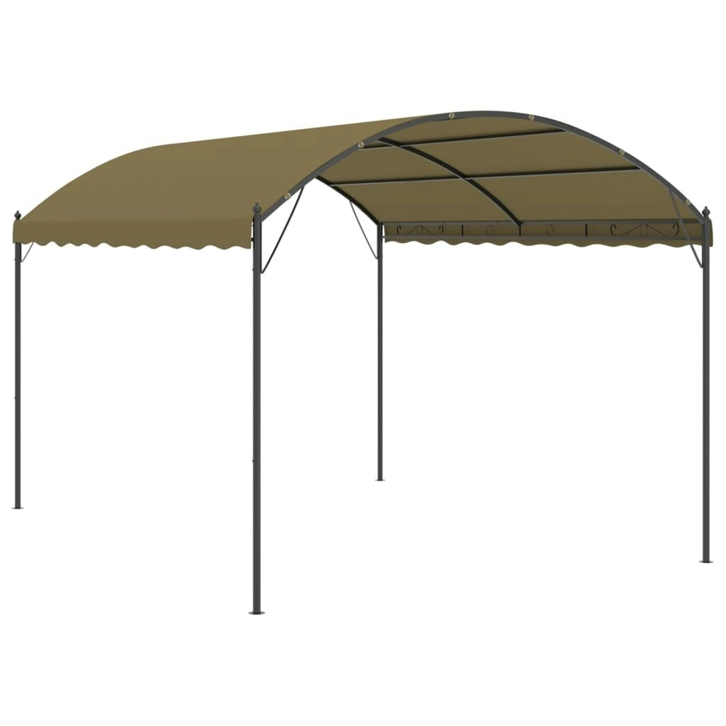 Gazebo 4x3x2.6 m Taupe 180 g/m?? 312217