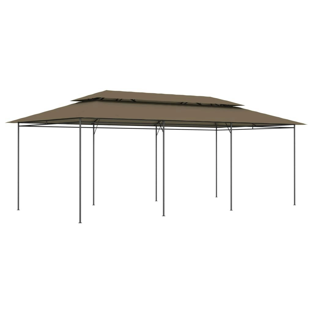 Gazebo 600x298x270 cm Taupe 180 g/m?? 312246