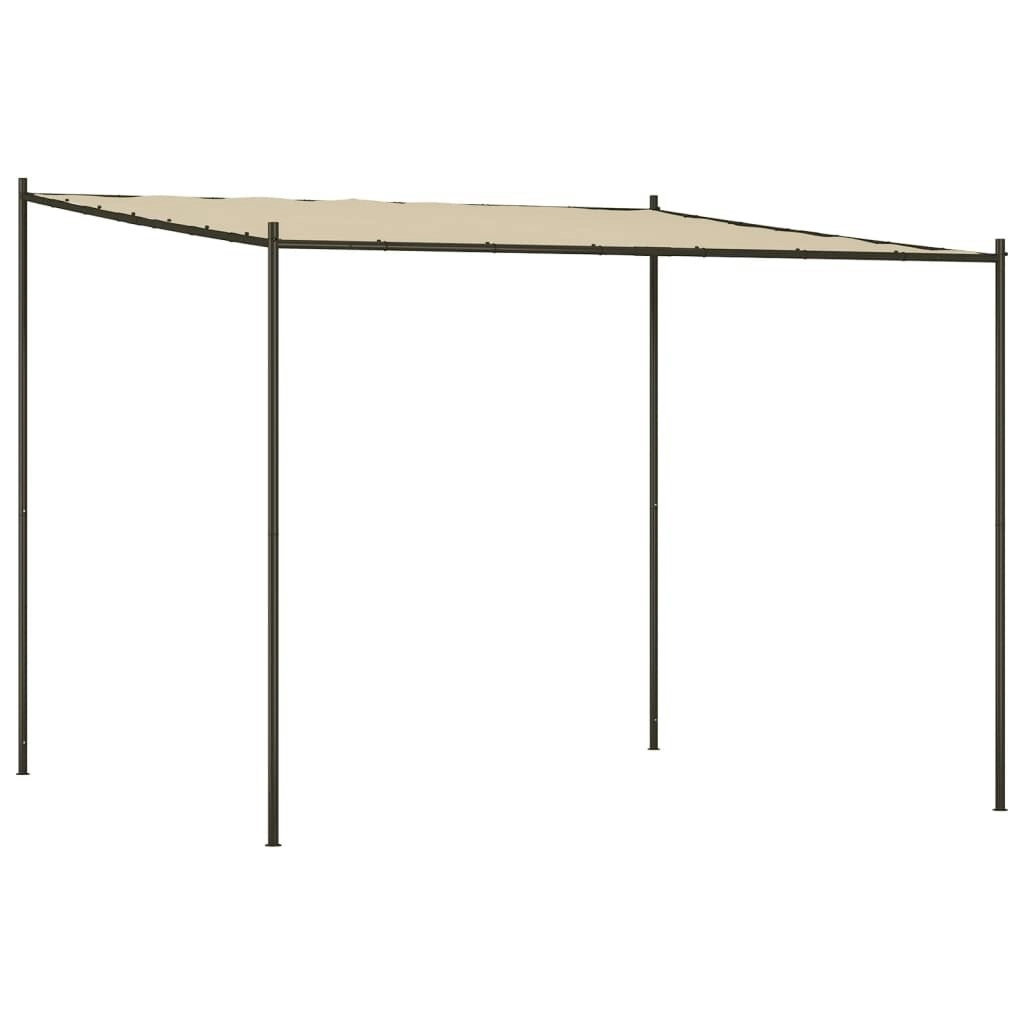 Gazebo Beige 3x3 m 180 g/m?? Fabric and Steel 362463