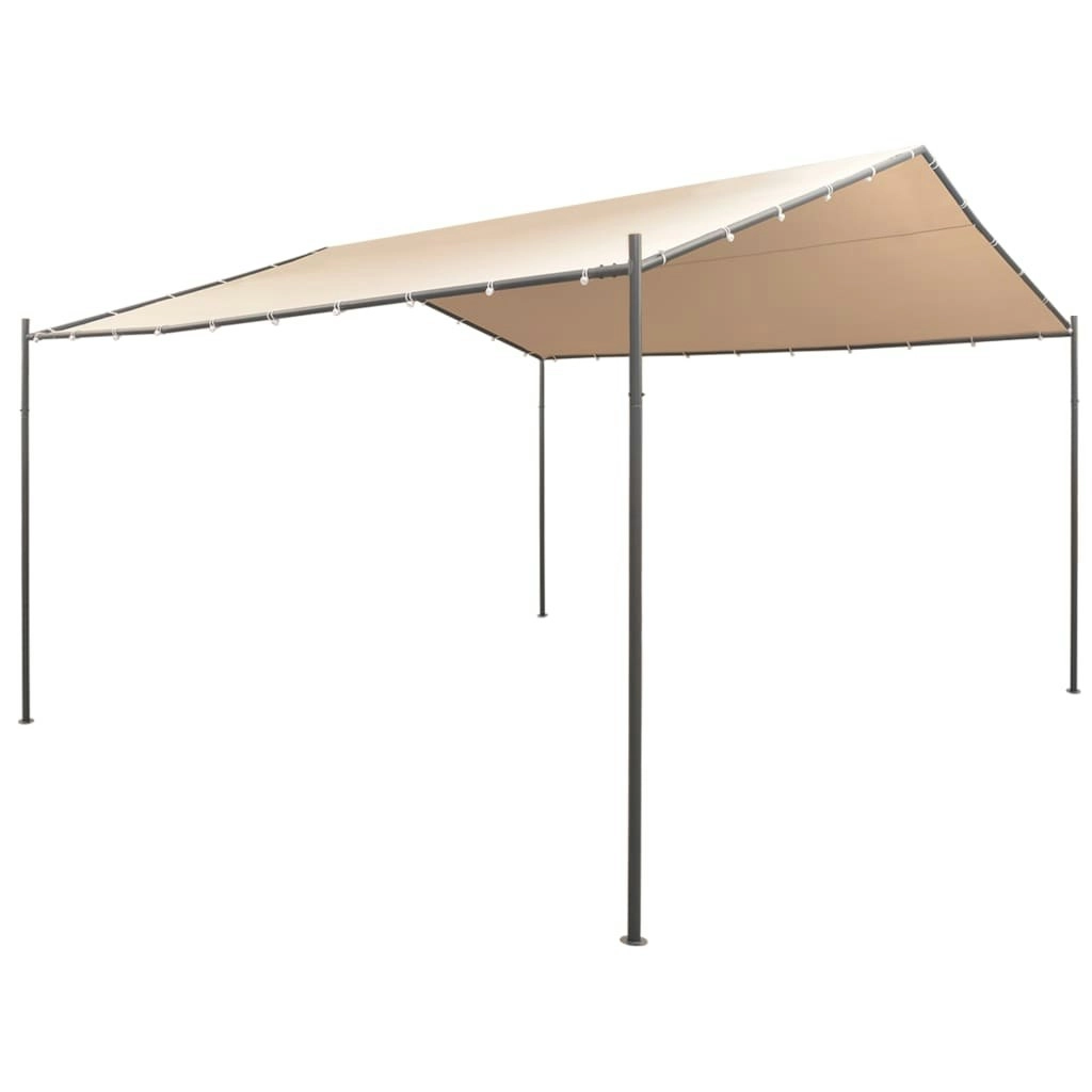 Gazebo Pavilion Tent Canopy 4x4 m Steel Beige 43169