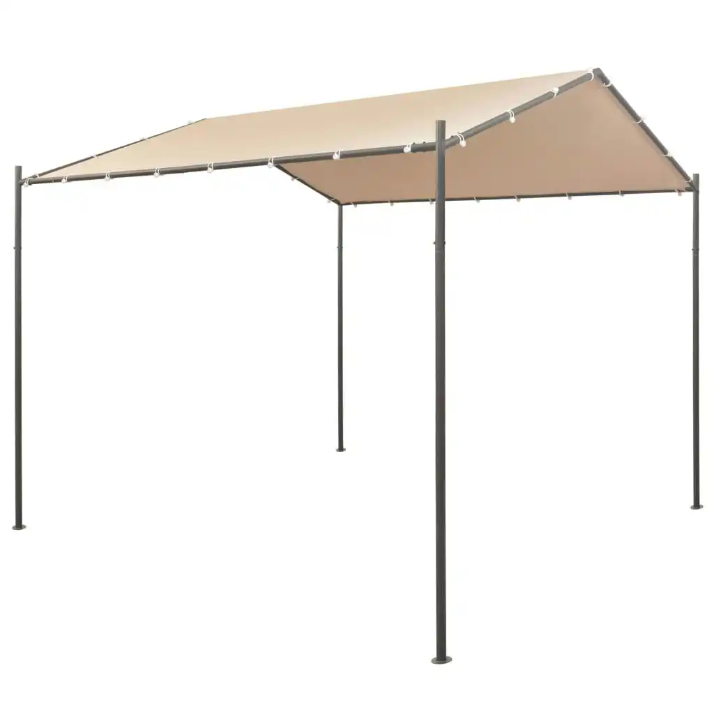 Gazebo Pavilion Tent Canopy 3x3 m Steel Beige 43170