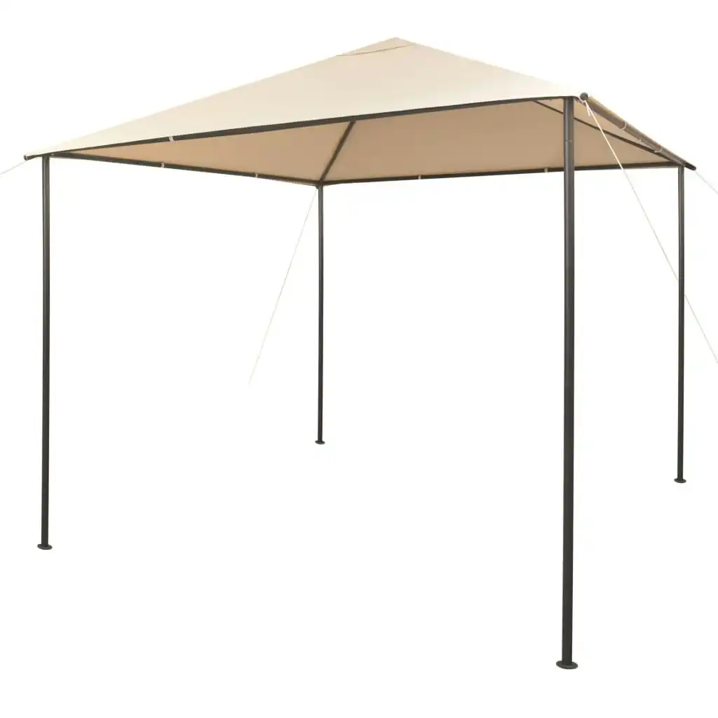 Gazebo Pavilion Tent Canopy 3x3 m Steel Beige 43172