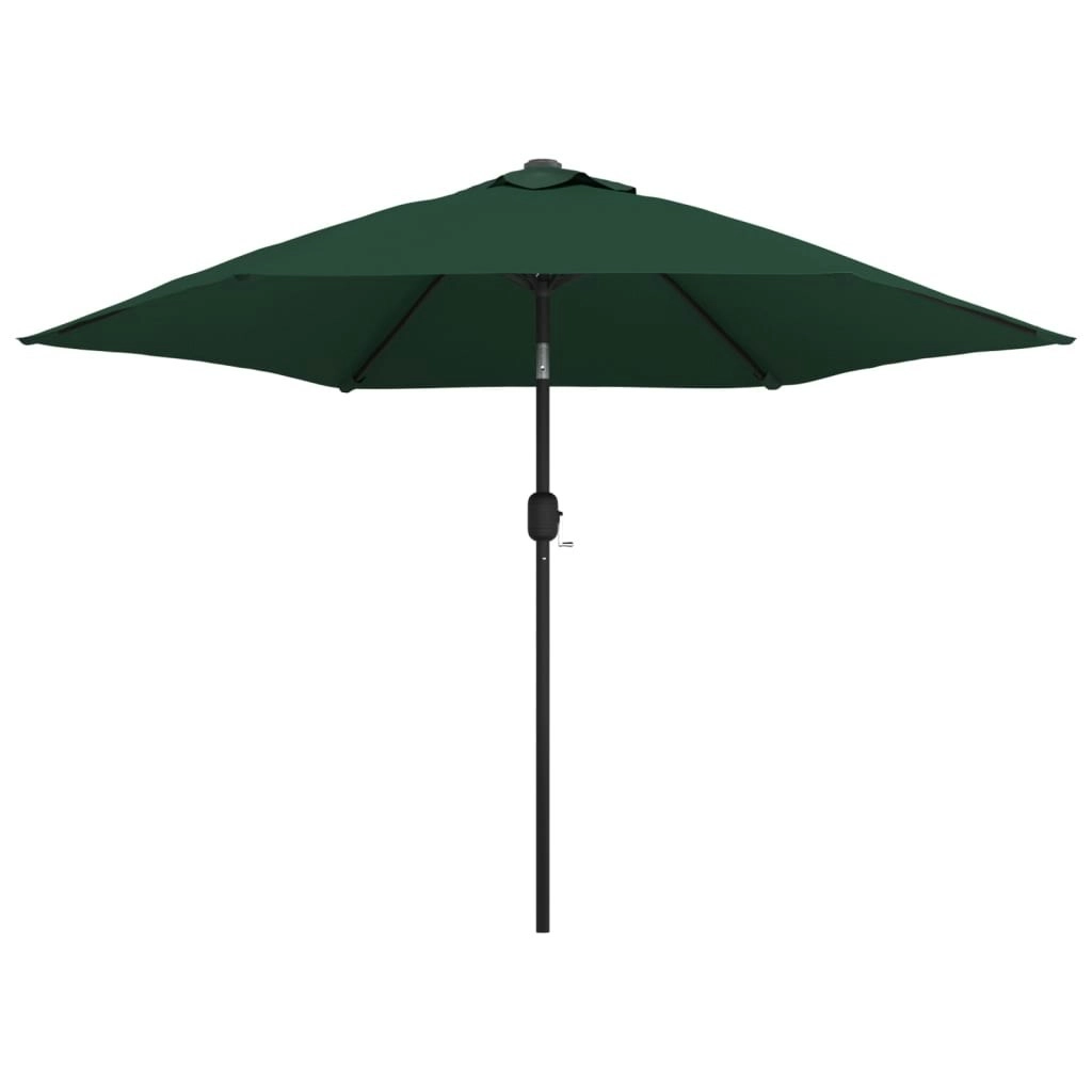 LED Cantilever Umbrella 3 m Green 42203