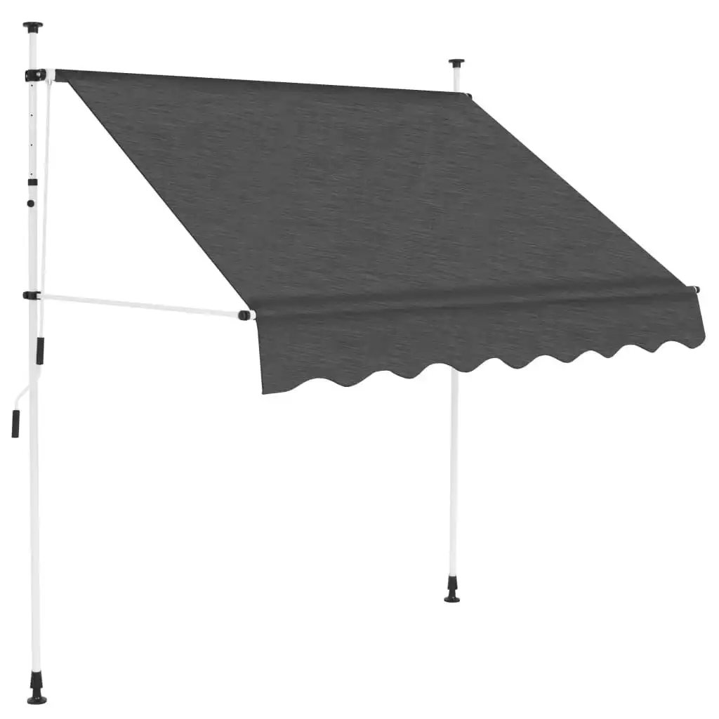 Manual Retractable Awning 200 cm Anthracite 143688