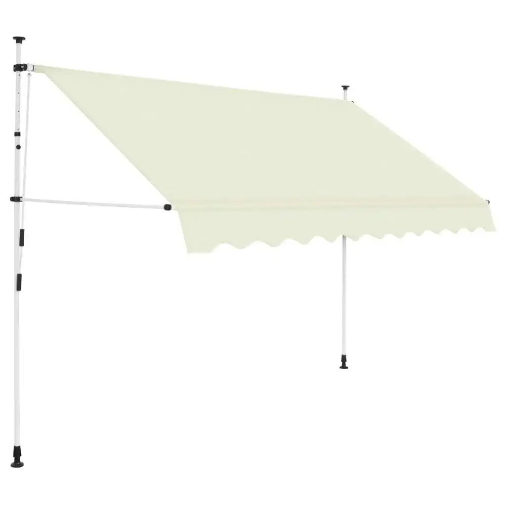 Manual Retractable Awning 250 cm Cream 143695