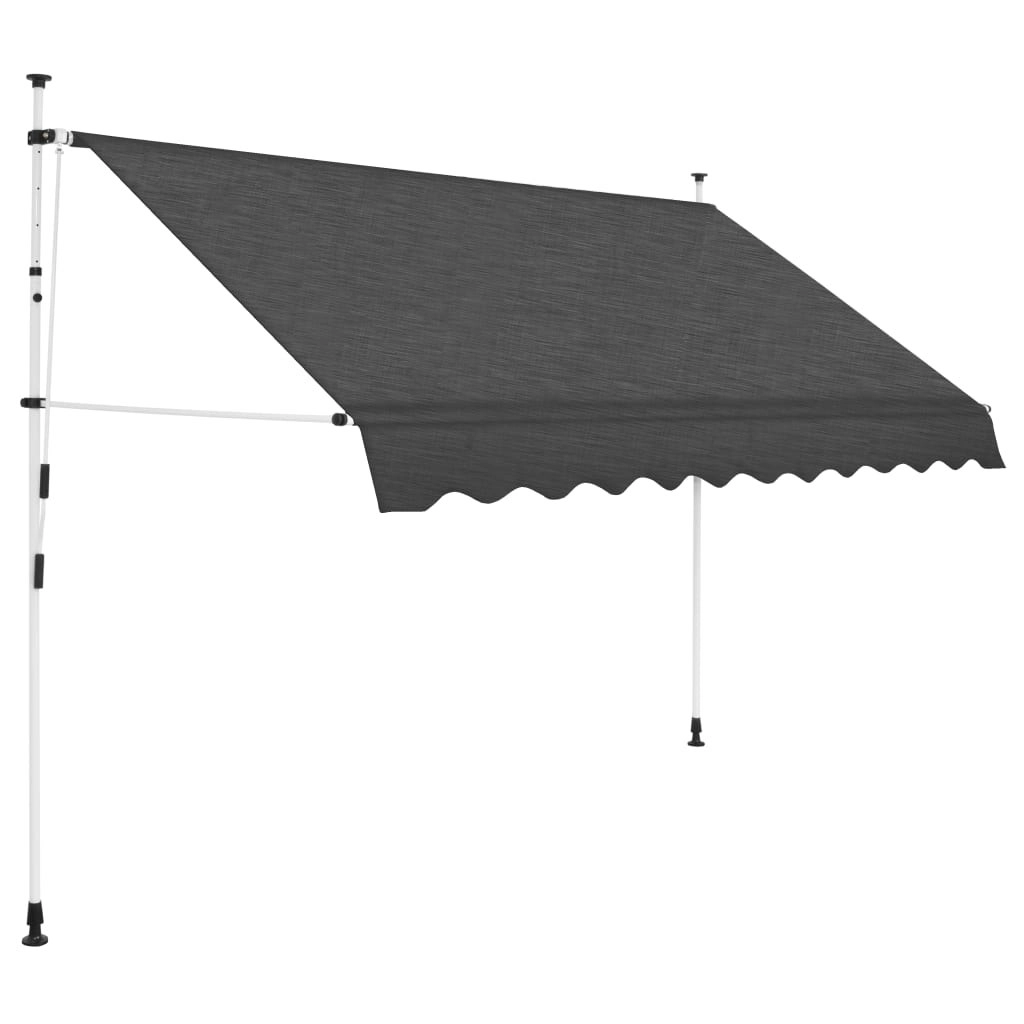 Manual Retractable Awning 250 cm Anthracite 143689