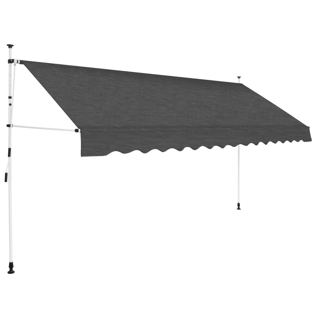 Manual Retractable Awning 400 cm Anthracite 143692