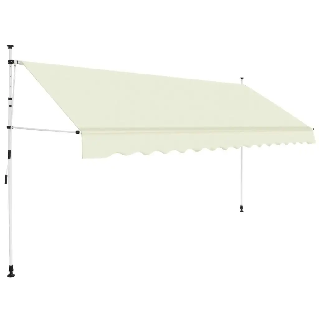 Manual Retractable Awning 350 cm Cream 143697