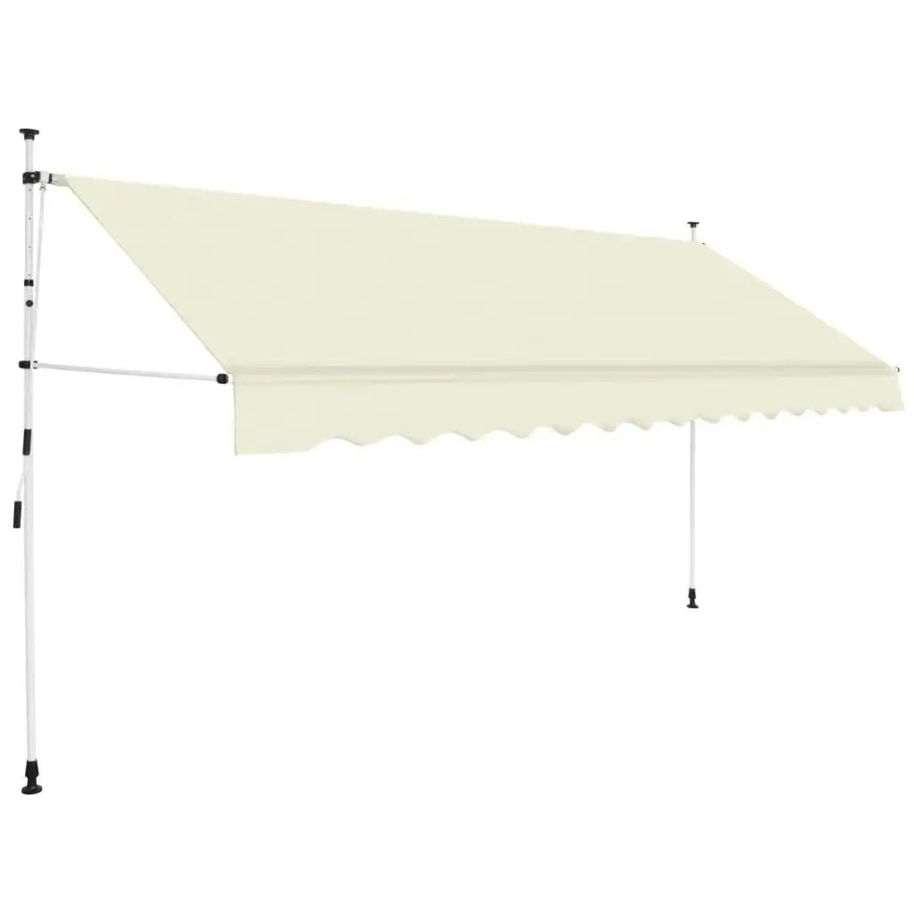 Manual Retractable Awning 400 cm Cream 143698