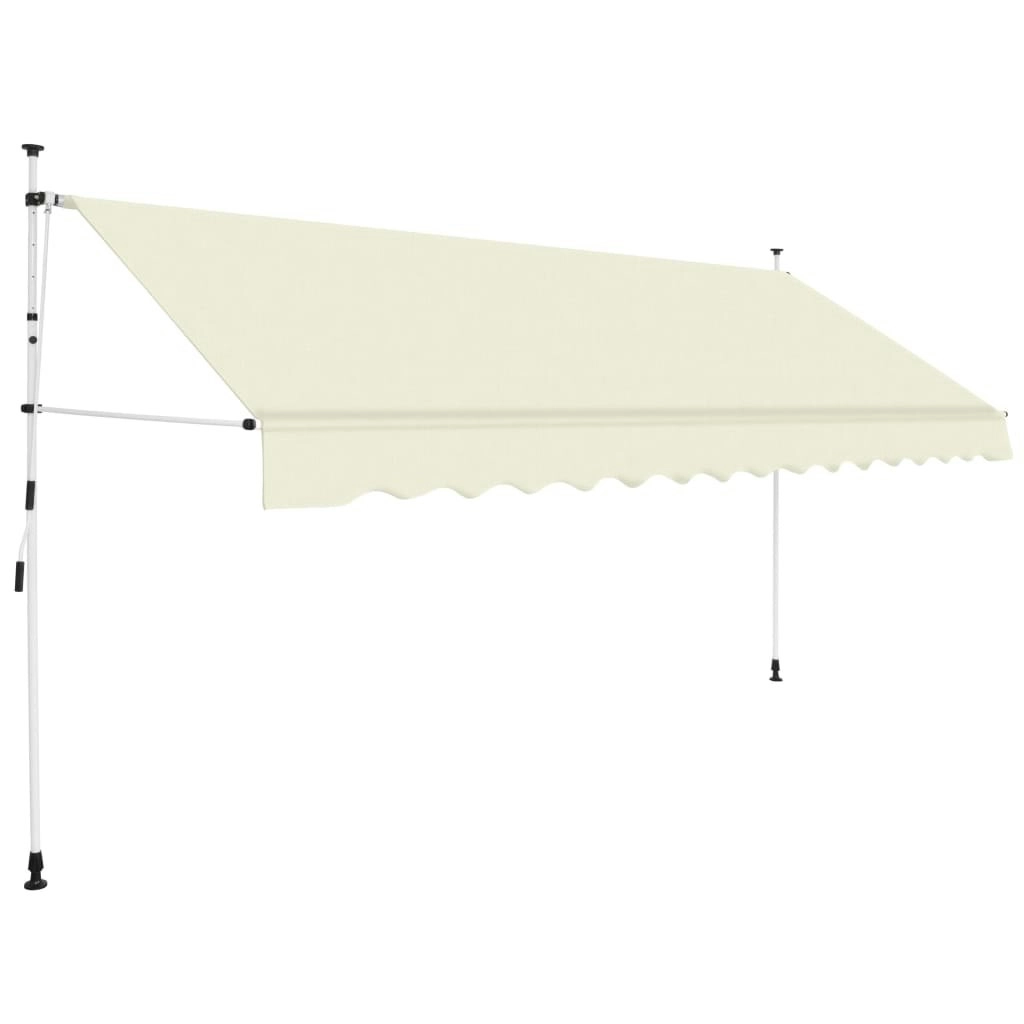 Manual Retractable Awning 400 cm Cream 143698