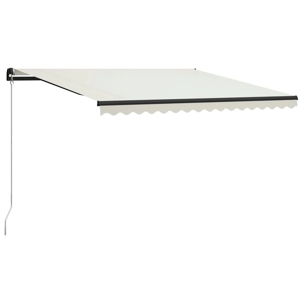 Manual Retractable Awning 400x300 cm Cream 3055192