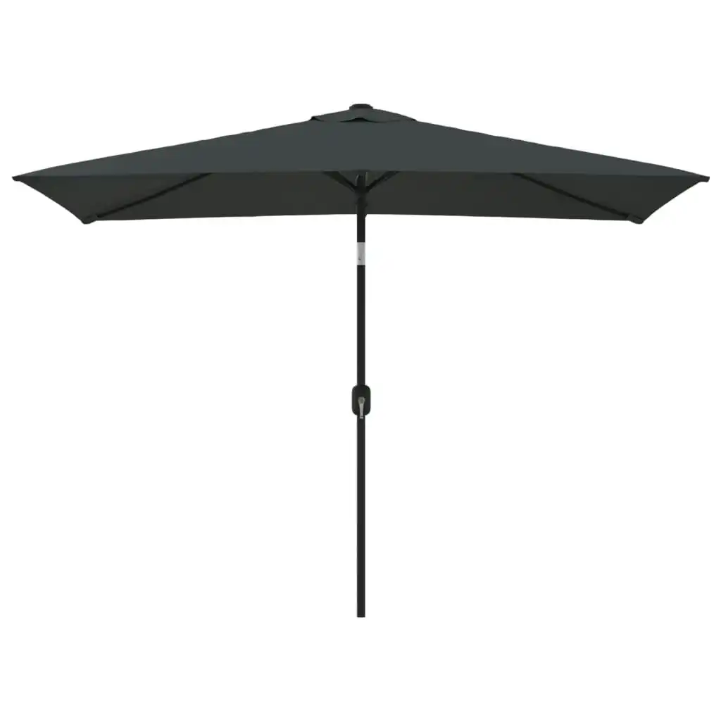 Outdoor Parasol with Metal Pole 300x200 cm Anthracite 44501