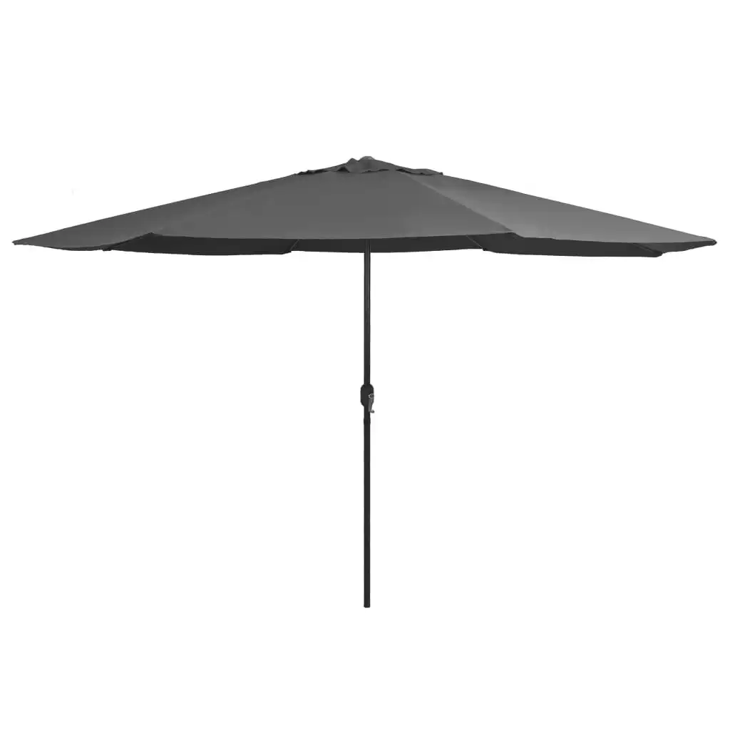 Outdoor Parasol with Metal Pole 400 cm Anthracite 47380