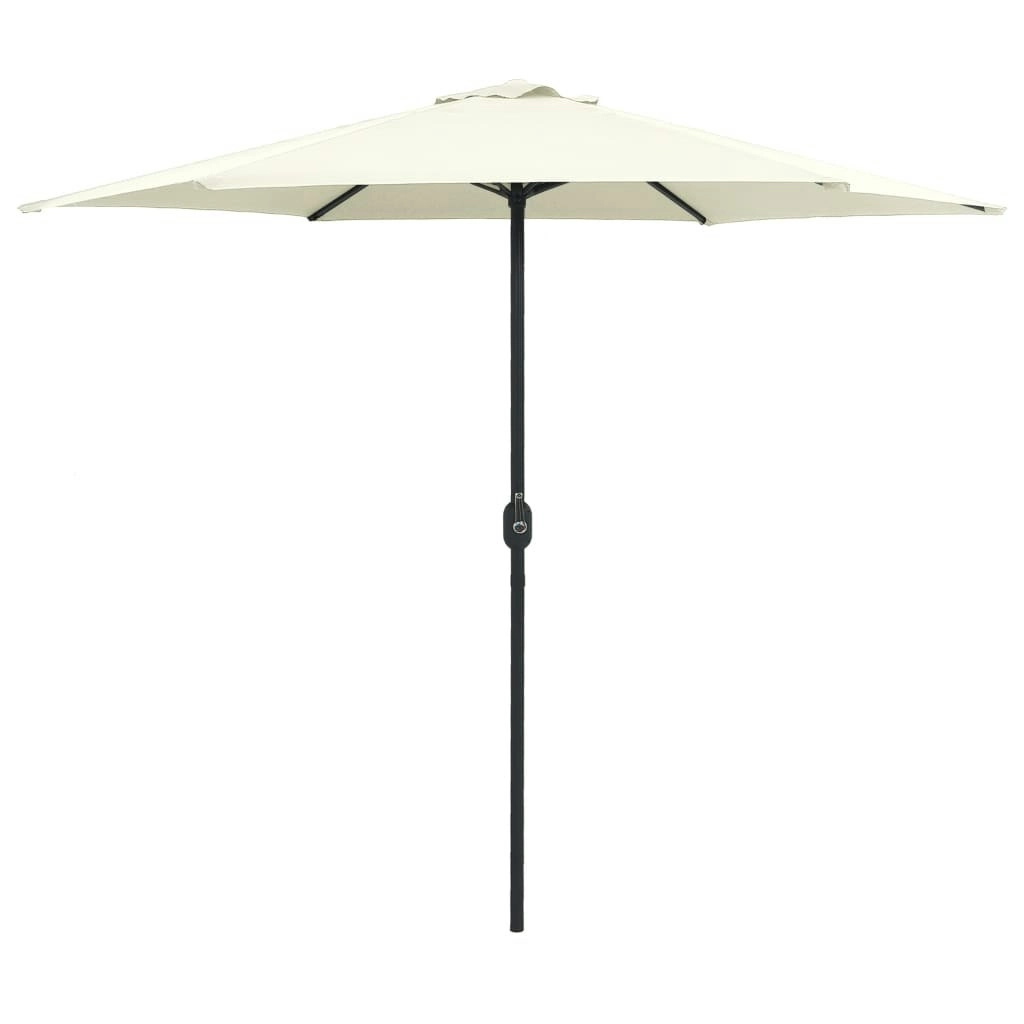 Outdoor Parasol with Aluminium Pole 270x246 cm Sand White 47345