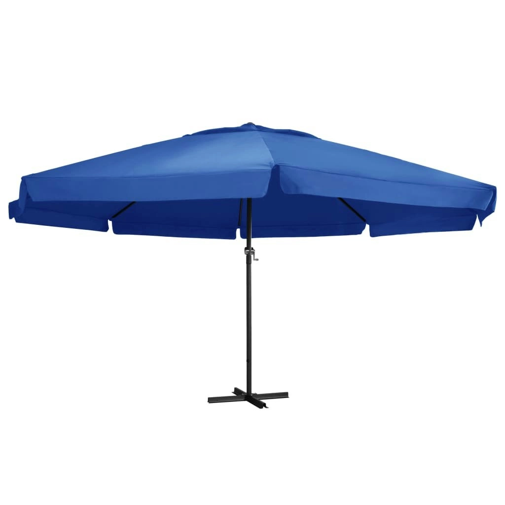 Outdoor Parasol with Aluminium Pole 500 cm Azure Blue 47369