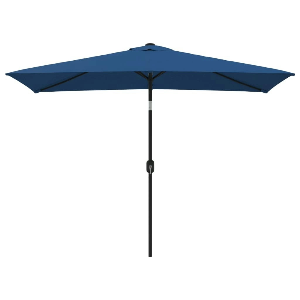 Outdoor Parasol with Metal Pole 300x200 cm Azure 47129