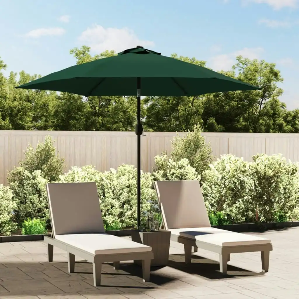 Parasol Green 3m Steel Pole 40769