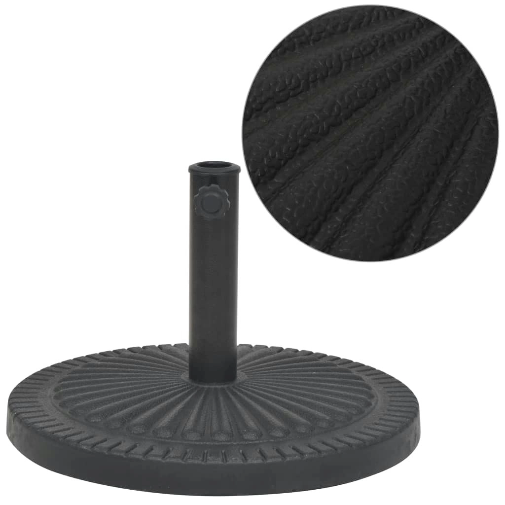 Parasol Base Resin Round Black 29 kg 43658