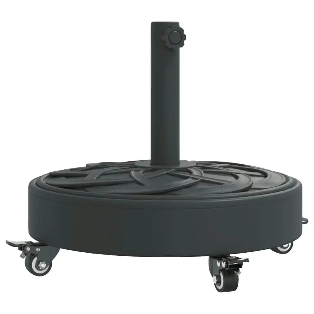 Parasol Base with Wheels for Ã˜38 / 48 mm Poles 27 kg Round 4007979