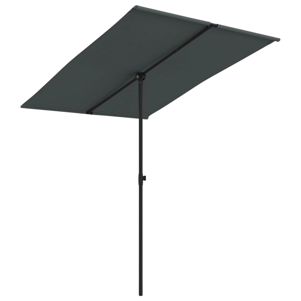 Outdoor Parasol with Aluminium Pole 2x1.5 m Anthracite 47338