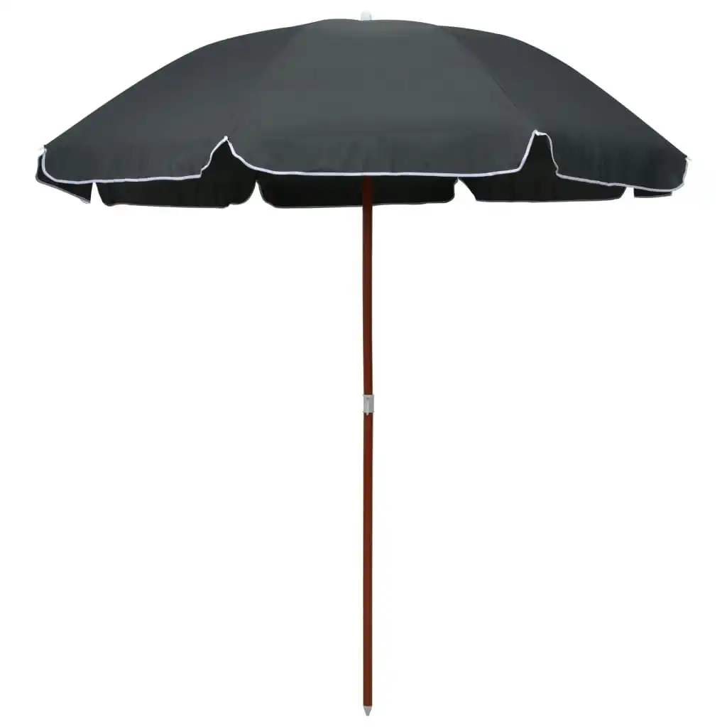 Parasol with Steel Pole 240 cm Anthracite 47805