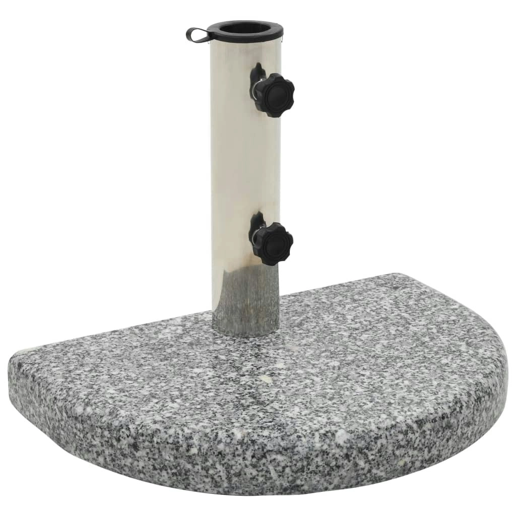 Parasol Base Granite 10 kg Curved Grey 45069