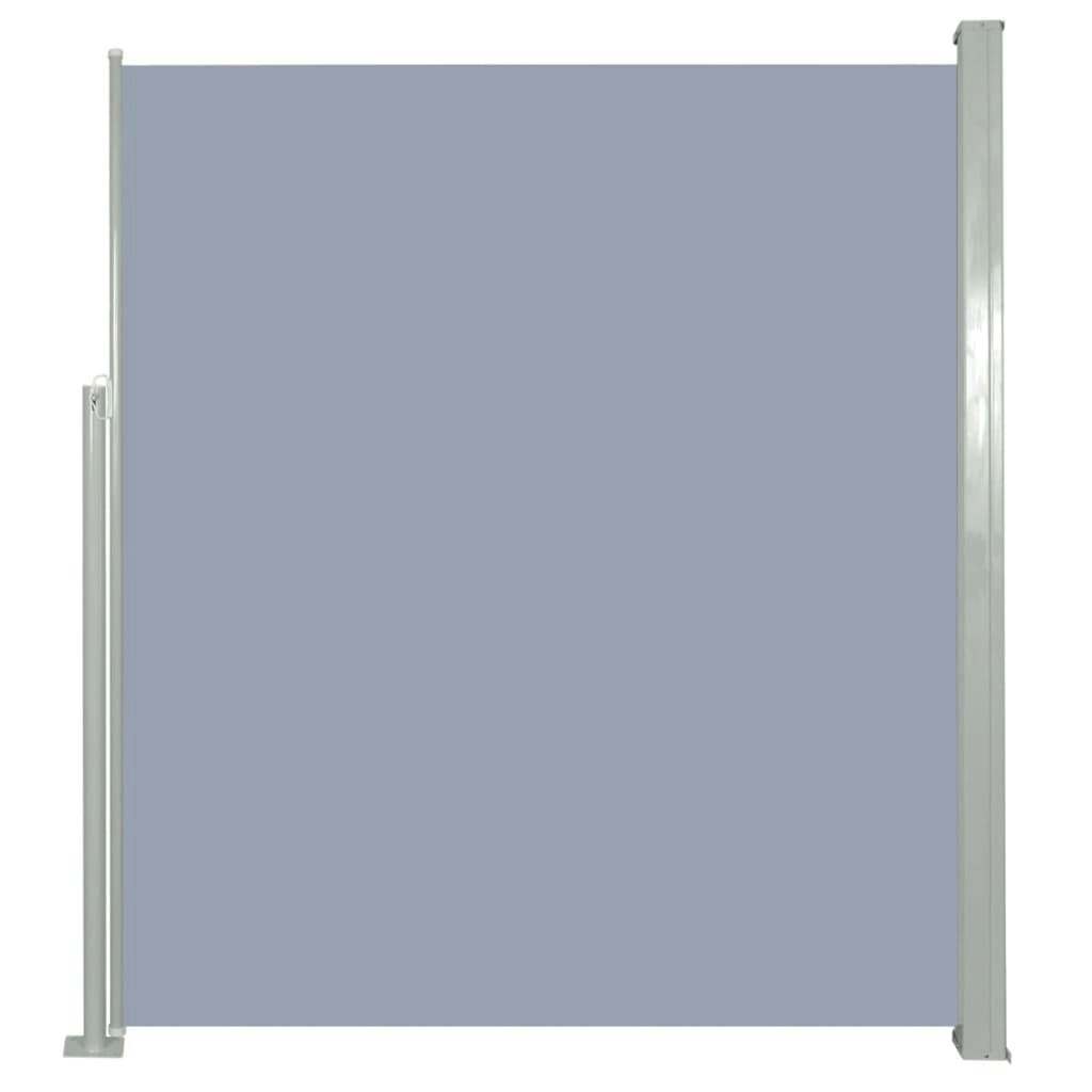 Patio Retractable Side Awning 160 x 300 cm Grey 41546